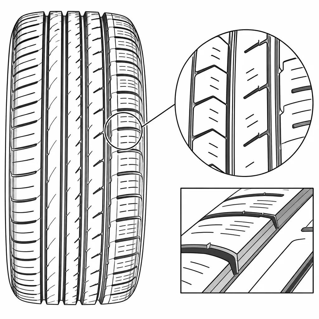 Schéma illustratif : Lamellisation de densité moyenne sur les pavés intermédiaires et les épaules