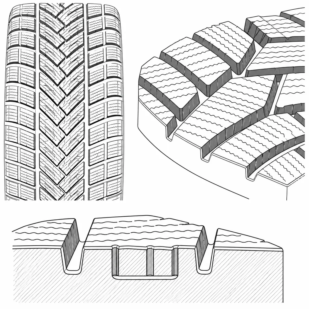 Schéma illustratif : Découpage lamellaire dense des pavés