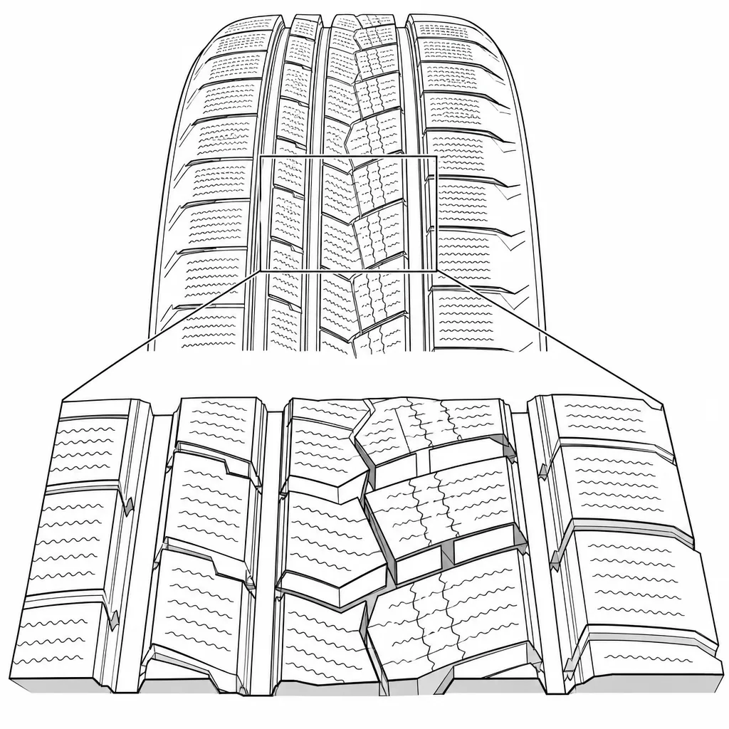 Schéma illustratif : Centre compact organisé autour de trois canaux circonférentiels, avec passages transversaux secondaires plus étroits