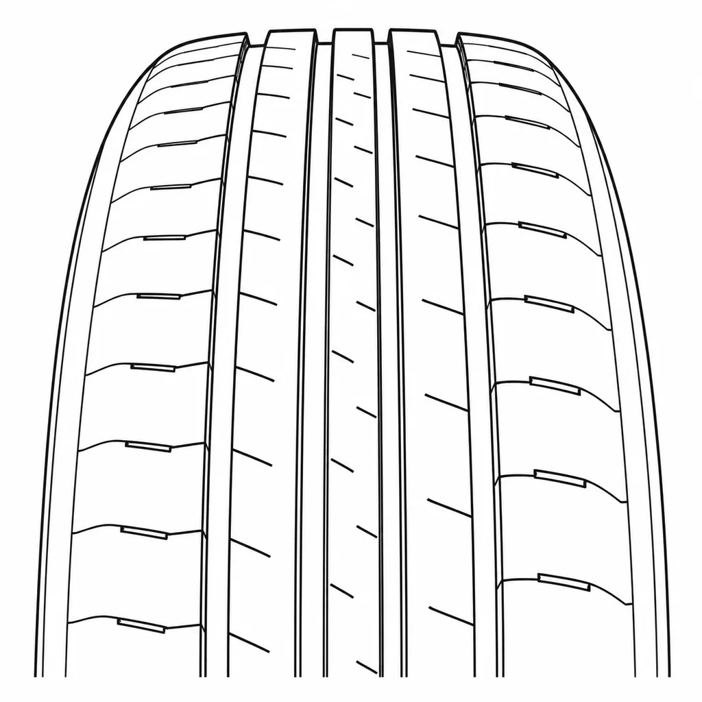 Schéma illustratif : Épaules semi-continues à encoches transversales régulières