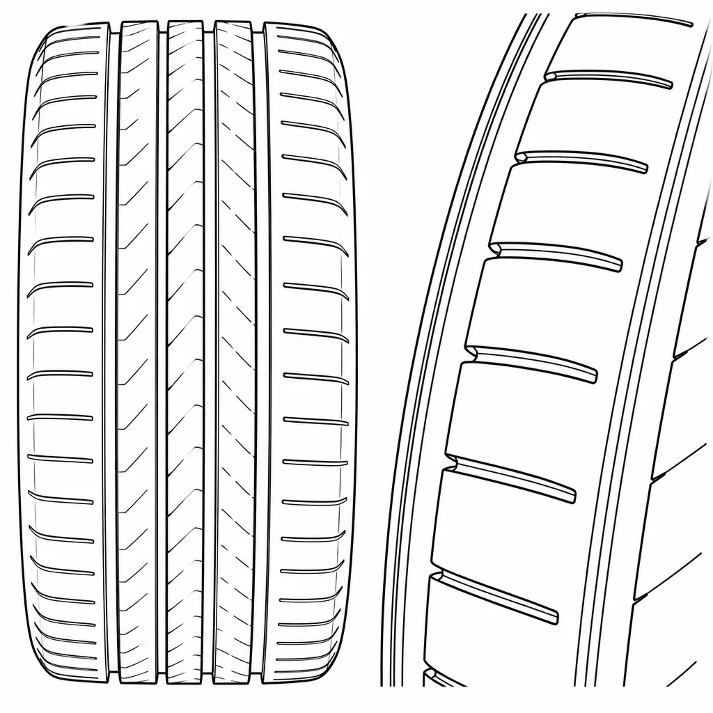 Schéma illustratif : Pavés d’épaule allongés munis d’encoches