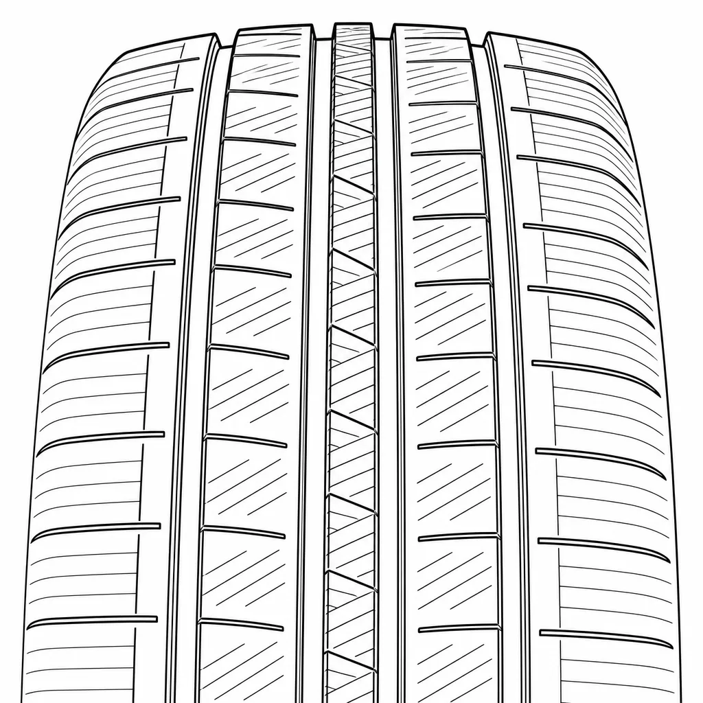 Schéma illustratif : Nervure médiane étroite composée de petits éléments répétitifs