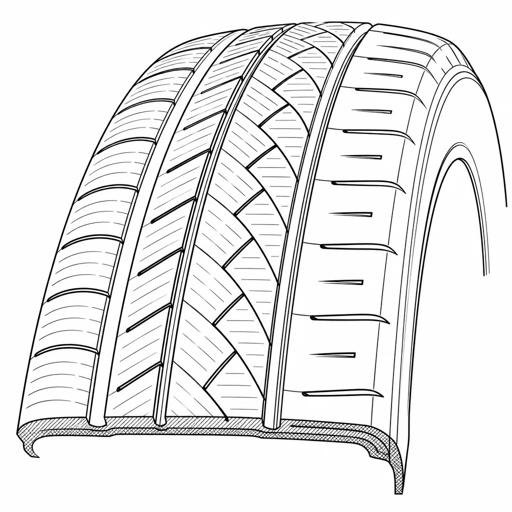 Schéma illustratif : Blocs d’épaule allongés munis d’encoches régulièrement espacées