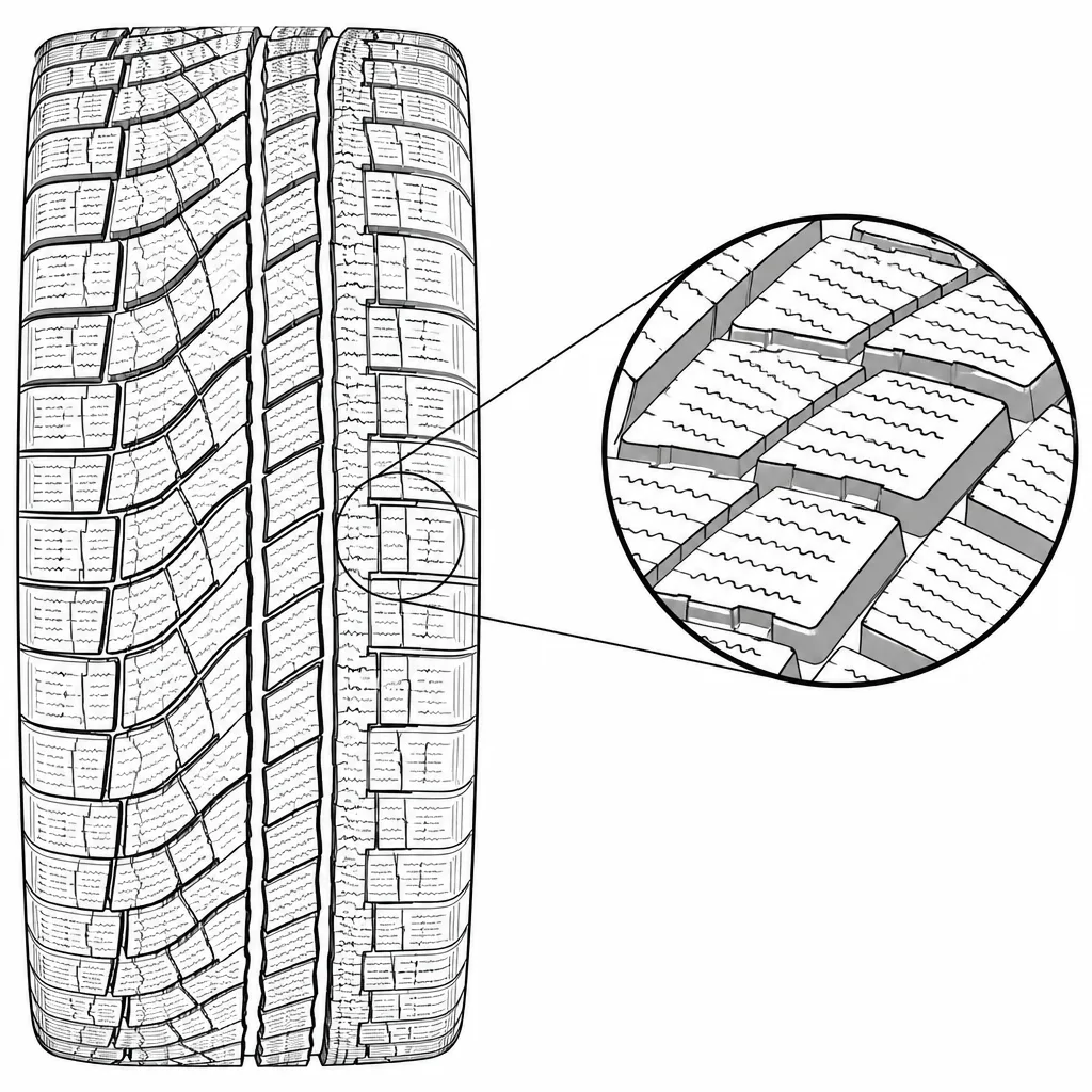 Schéma illustratif : Forte densité de lamelles transversales et obliques