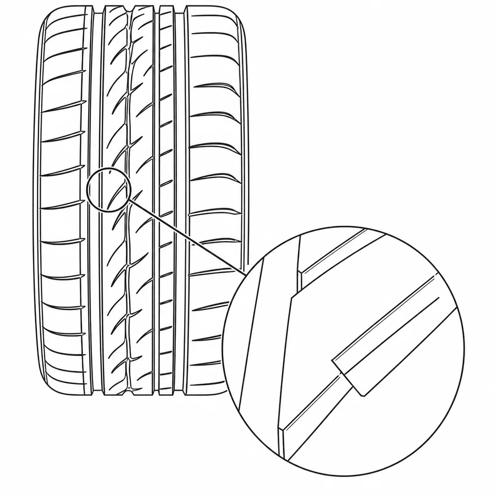 Schéma illustratif : Angles aigus formés par les découpes courbes et obliques