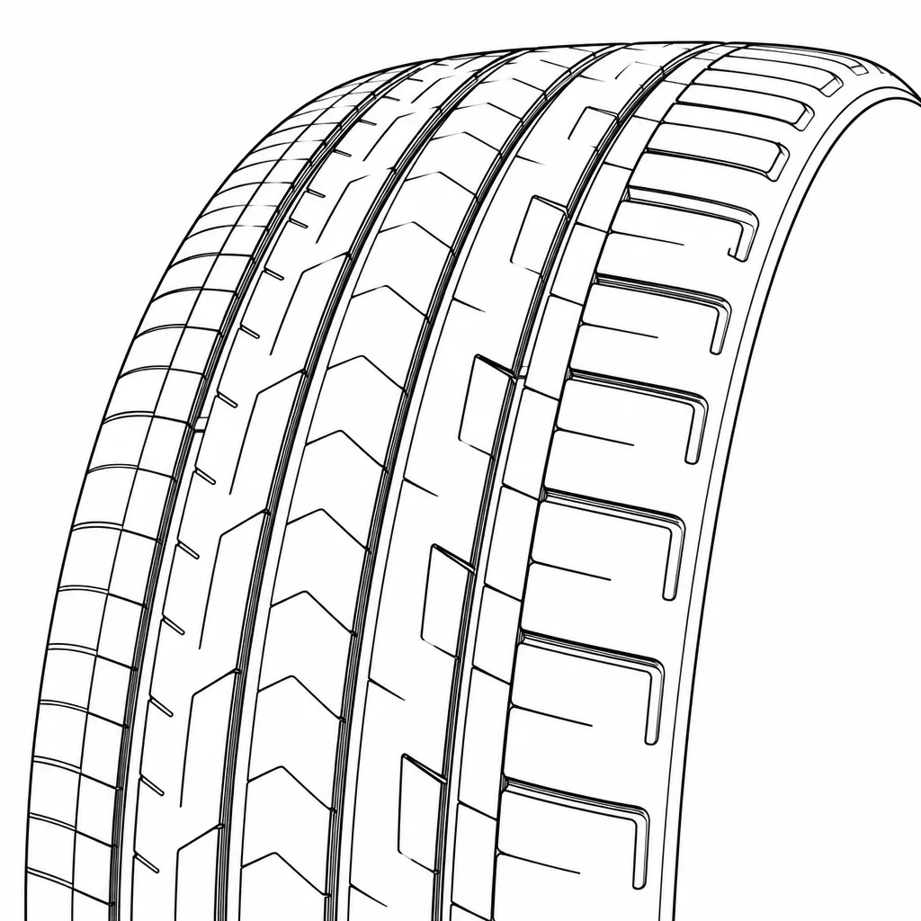 Schéma illustratif : Épaules semi-continues à encoches transversales régulières