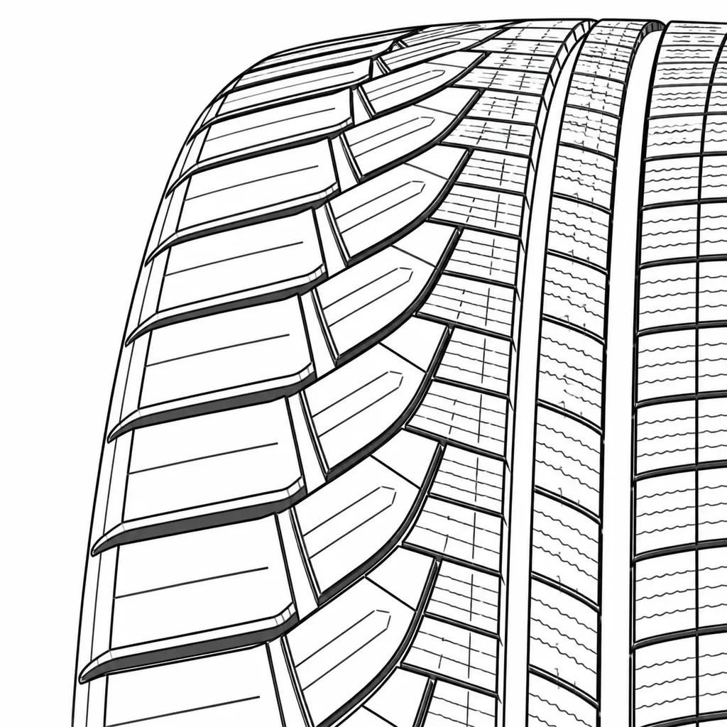 Schéma illustratif : Pavés d’épaule larges reliés visuellement par des éléments diagonaux