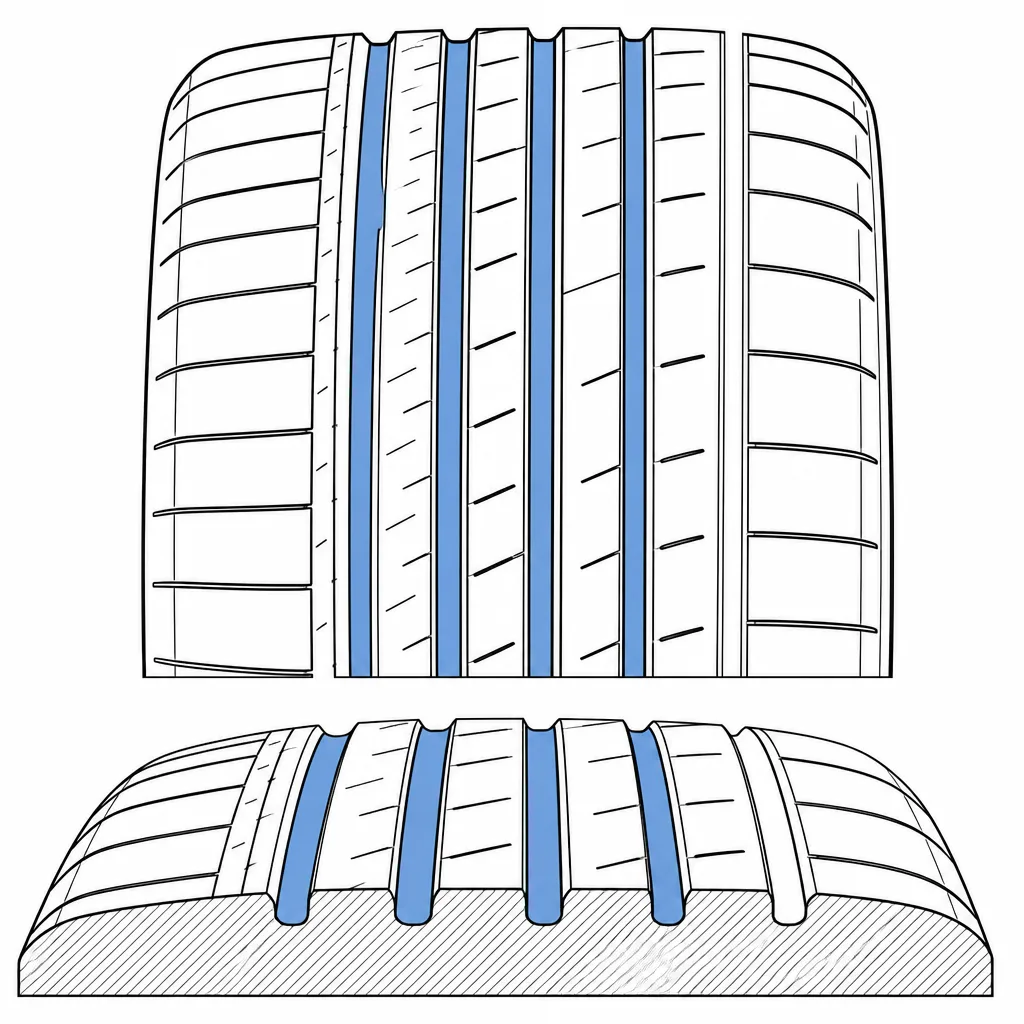 Schéma illustratif : Quatre canaux longitudinaux principaux