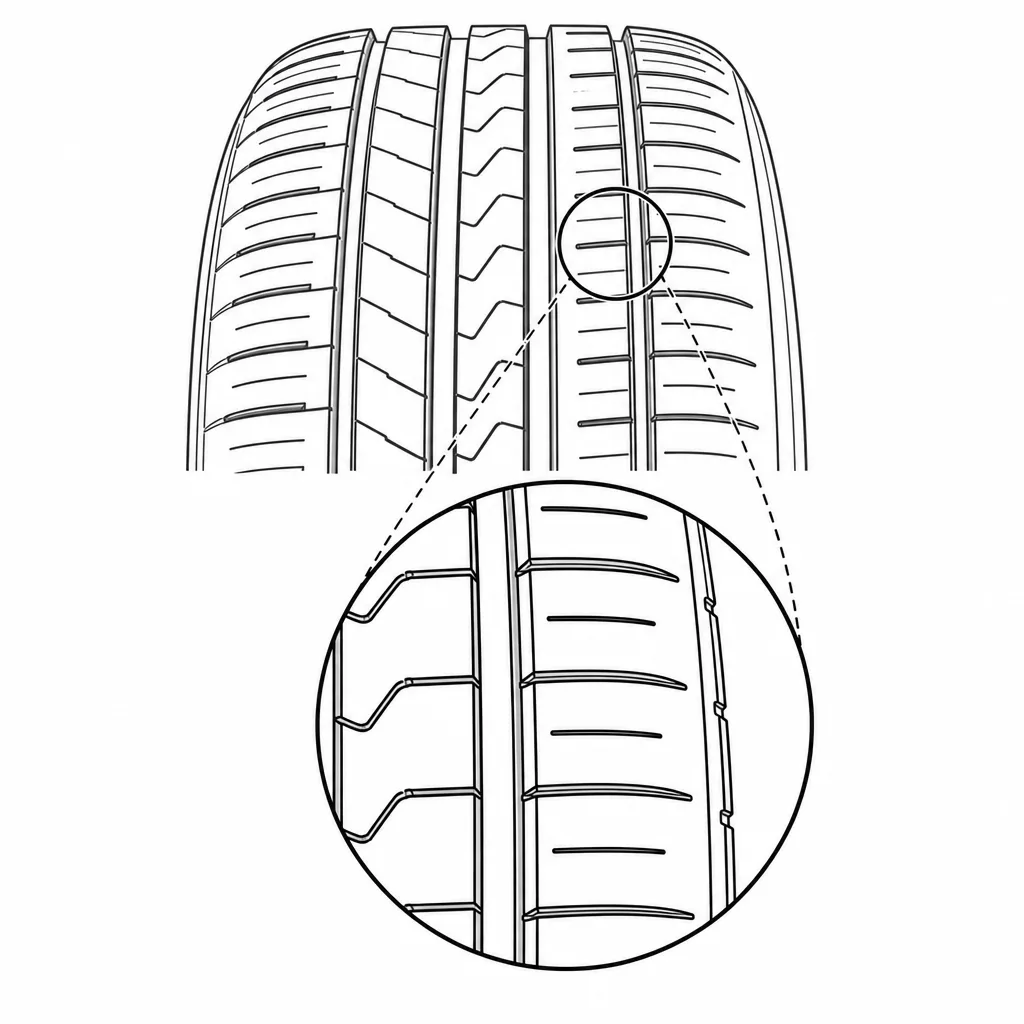 Schéma illustratif : Lamelles courtes de densité moyenne sur les pavés intermédiaires
