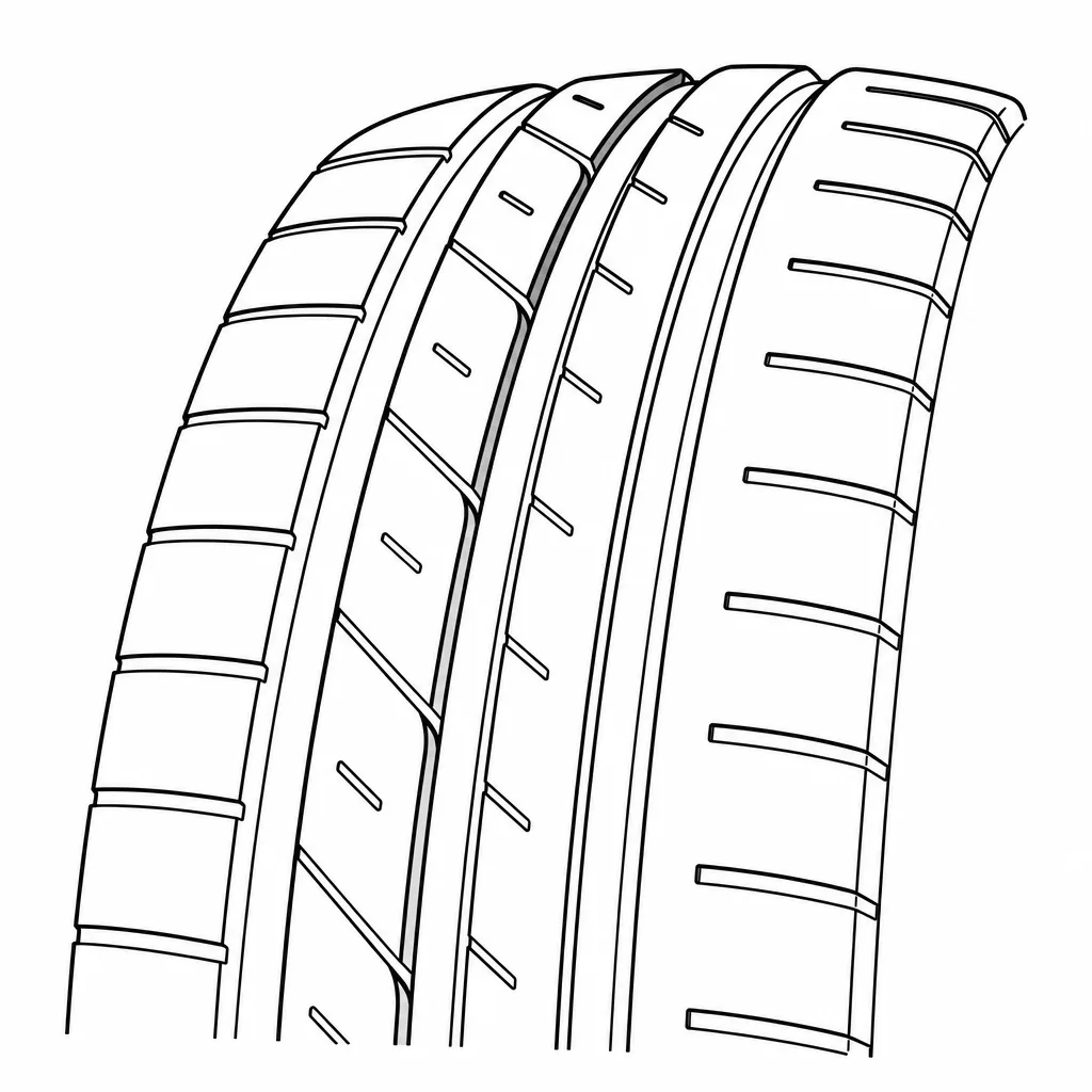 Schéma illustratif : Entailles courtes obliques ou transversales de densité moyenne
