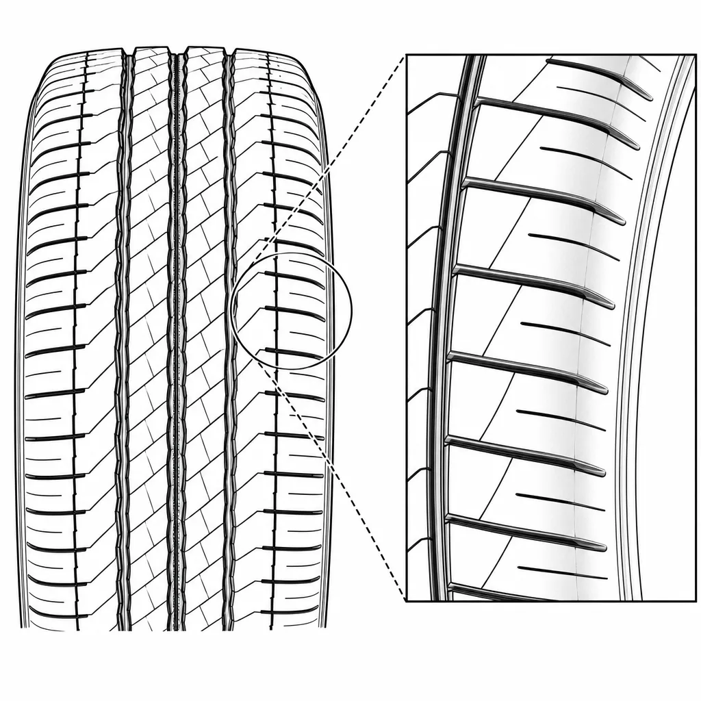 Schéma illustratif : Épaules à forte proportion de gomme et passages transversaux fins