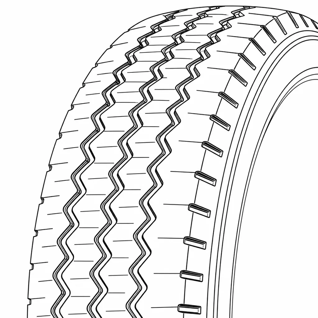 Schéma illustratif : Entailles d’épaule courtes et ouvertes vers les flancs