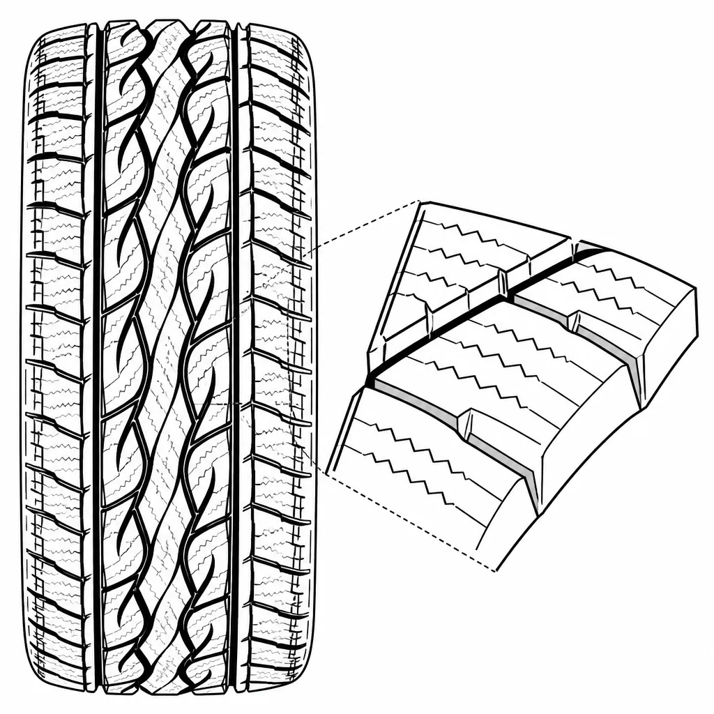 Schéma illustratif : Forte densité de lamelles obliques et en zigzag