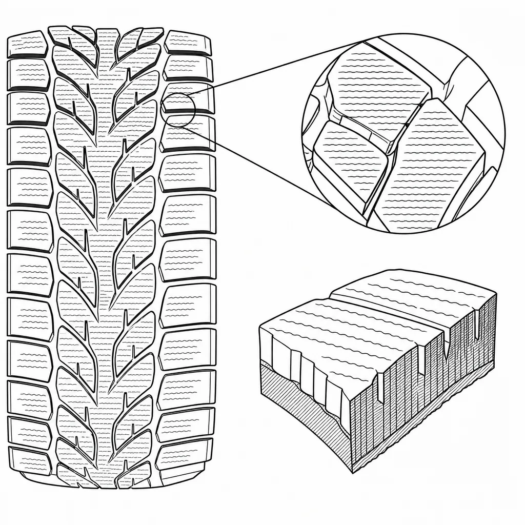 Schéma illustratif : Forte densité de lamelles transversales et obliques