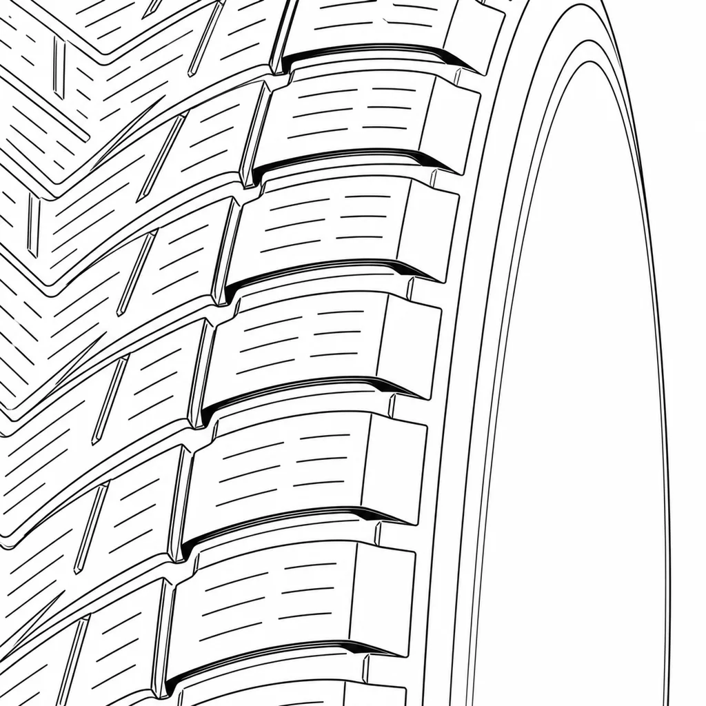 Schéma illustratif : Épaules à blocs réguliers séparés par des encoches obliques ouvertes