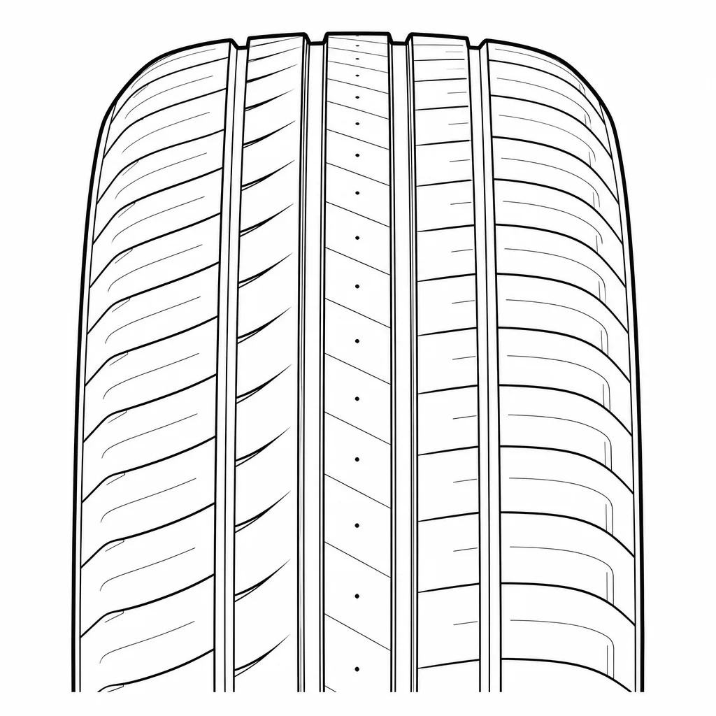 Schéma illustratif : Répartition symétrique des volumes de gomme et des découpes