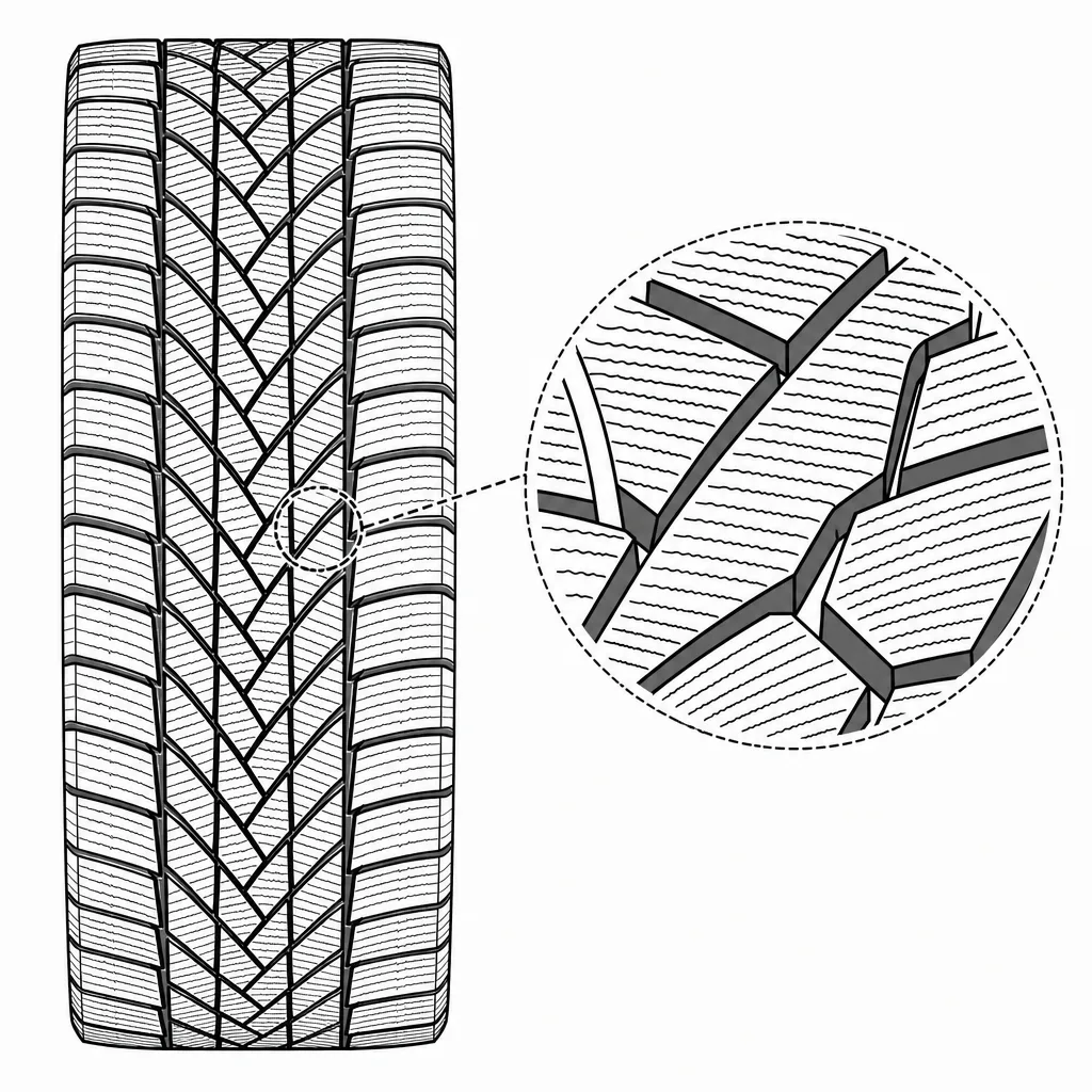 Schéma illustratif : Forte densité de lamelles transversales et obliques