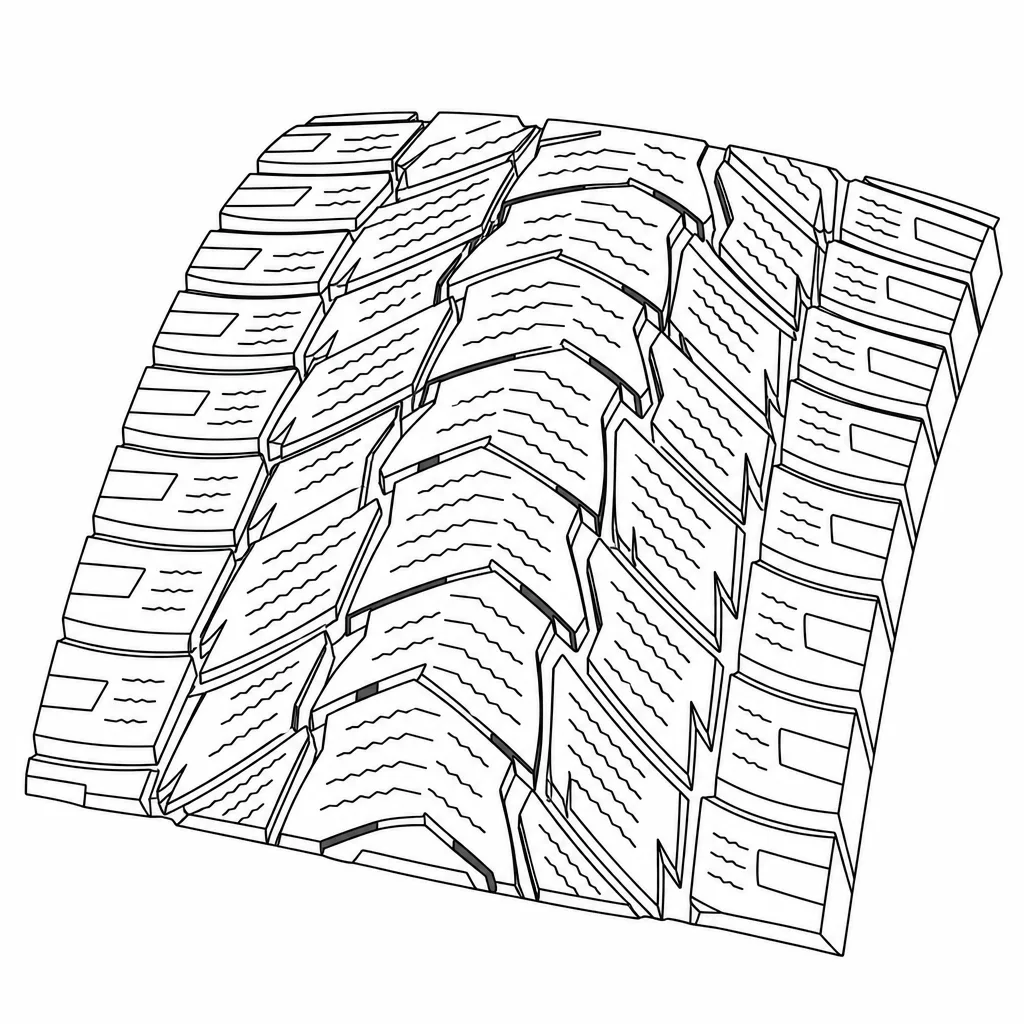 Schéma illustratif : Joints décalés entre les blocs centraux imbriqués