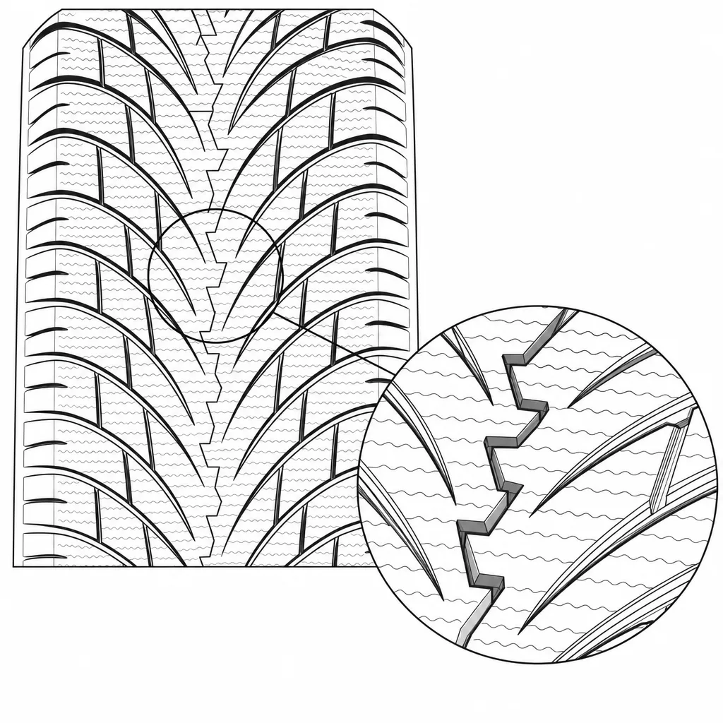 Schéma illustratif : Pavés centraux courts reliés par des jonctions successives