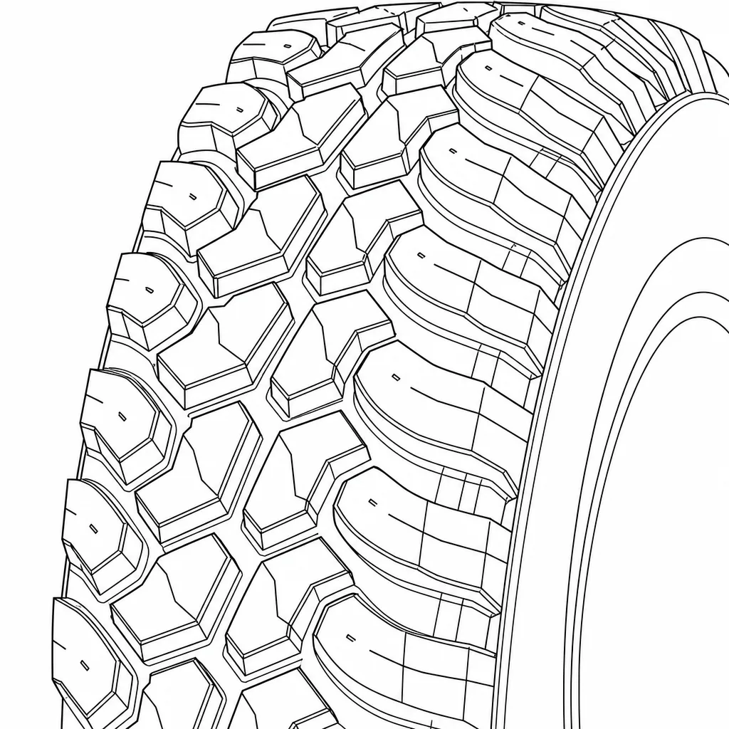 Schéma illustratif : Alternance de formes polygonales et trapézoïdales