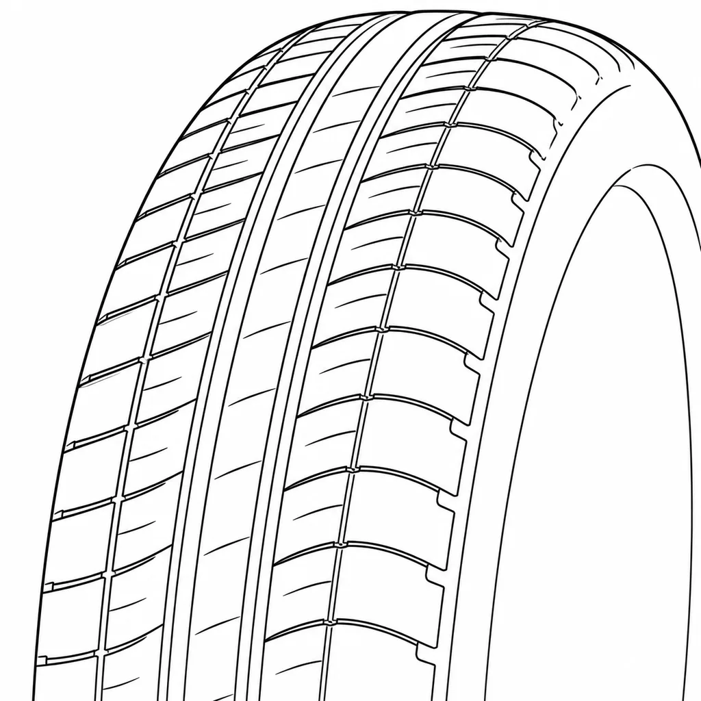Schéma illustratif : Épaules semi-continues à forte proportion de gomme, ouvertes par de courtes encoches