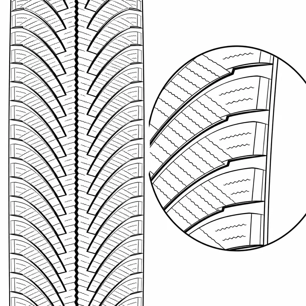 Schéma illustratif : Épaules composées de petits blocs obliques séparés
