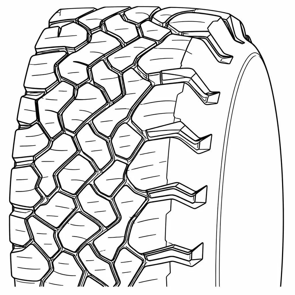 Schéma illustratif : Épaules à blocs saillants séparés par des encoches débouchantes