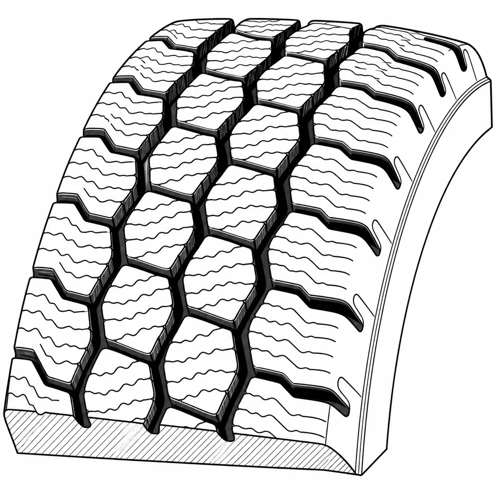 Schéma illustratif : Subdivision des pavés polygonaux par les lamelles