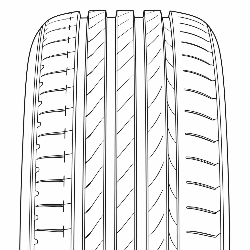 Schéma illustratif : Assise divisée en cinq bandes porteuses étroites, sans côte médiane dominante