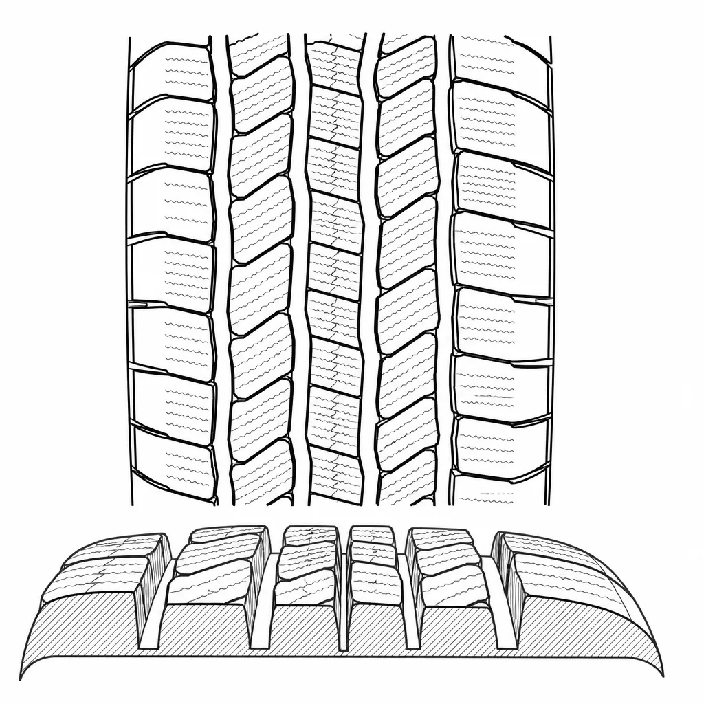 Schéma illustratif : Gradient de taille entre éléments centraux, pavés intermédiaires et blocs d’épaule