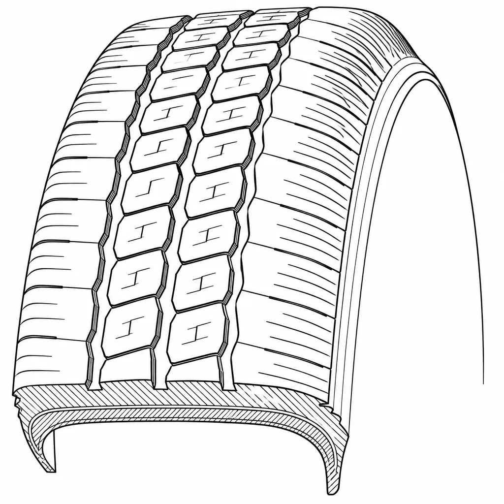 Schéma illustratif : Contour arrondi des épaules
