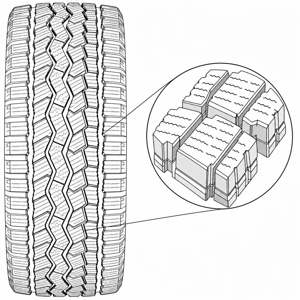 Schéma illustratif : Forte densité de lamelles transversales et obliques