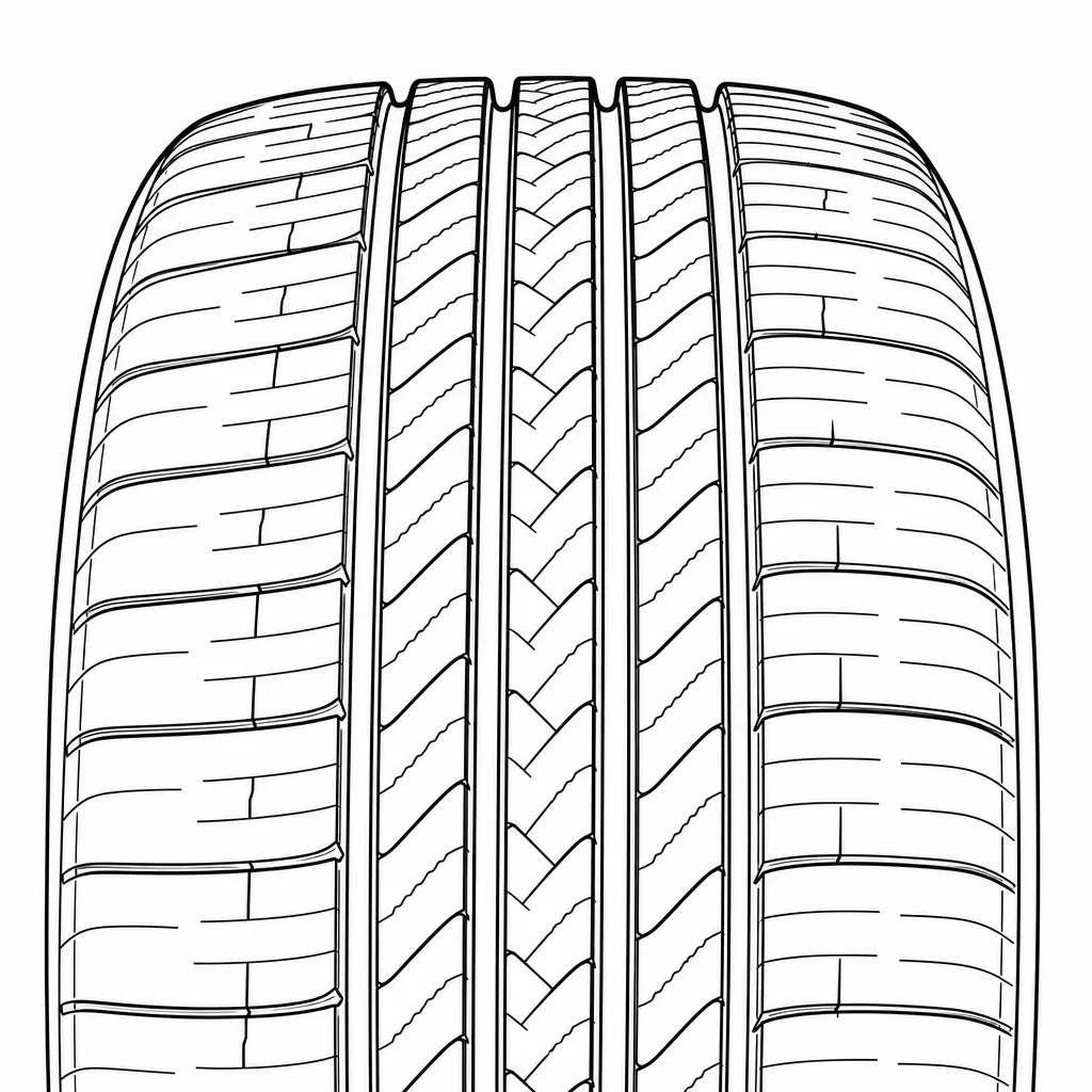Schéma illustratif : Cinq bandes porteuses étroites délimitées par quatre rainures profondes