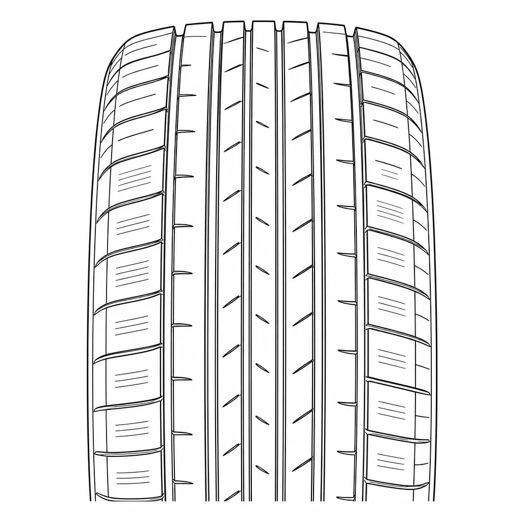 profil routier à nervures longitudinales