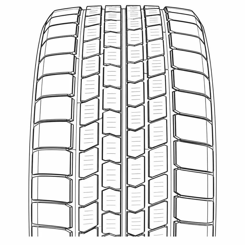profil routier à petits pavés longitudinaux faiblement lamellisés, épaule en blocs larges