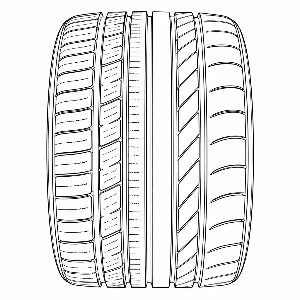profil routier asymétrique à pavés longitudinaux