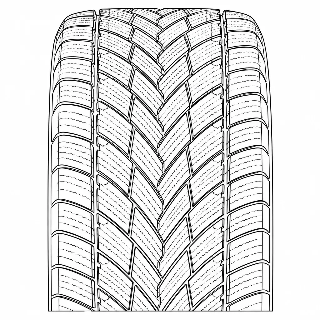 profil routier directionnel à blocs en chevrons lamellisés