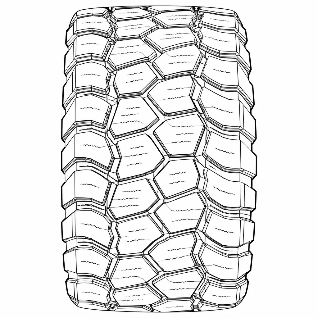 profil tout-terrain à blocs polygonaux décalés faiblement lamellisés, épaules ouvertes