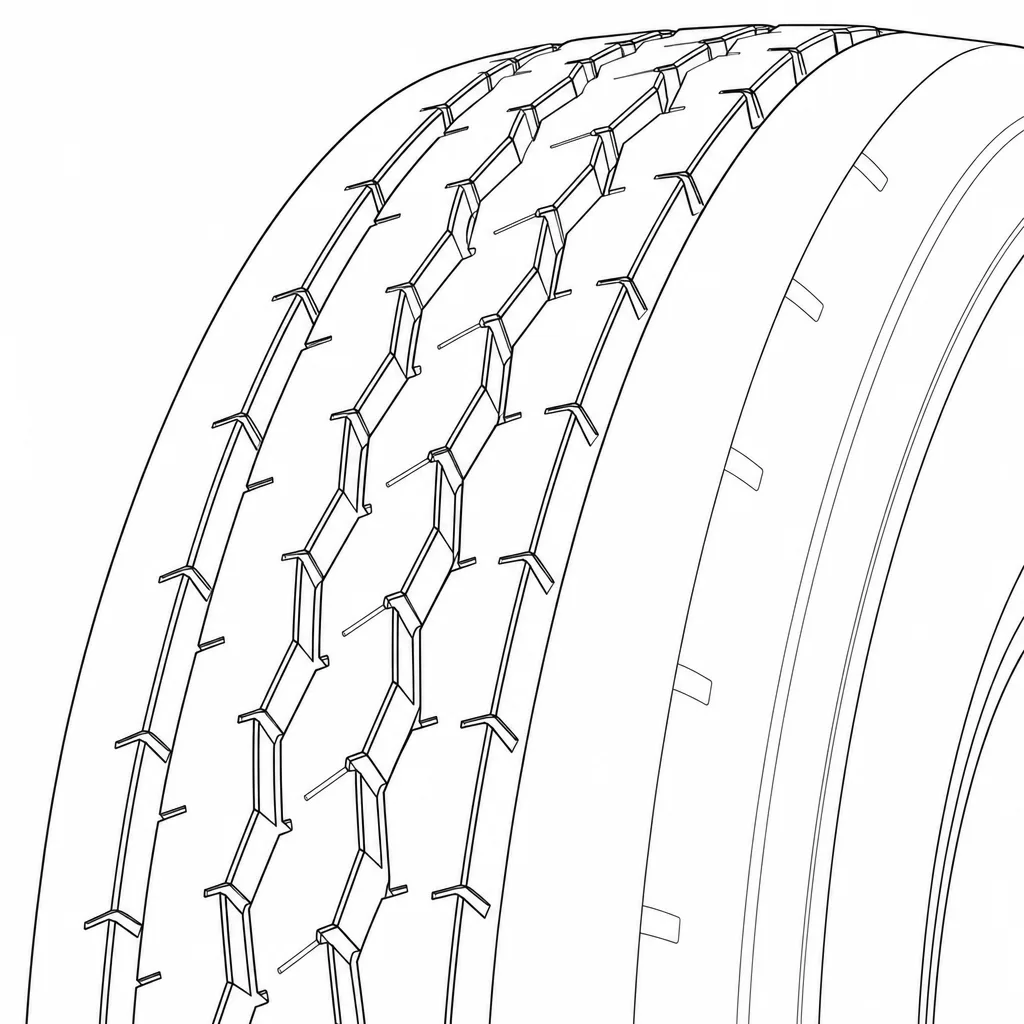 Schéma illustratif : Rayon extérieur sans gros blocs saillants ni larges échancrures débouchantes