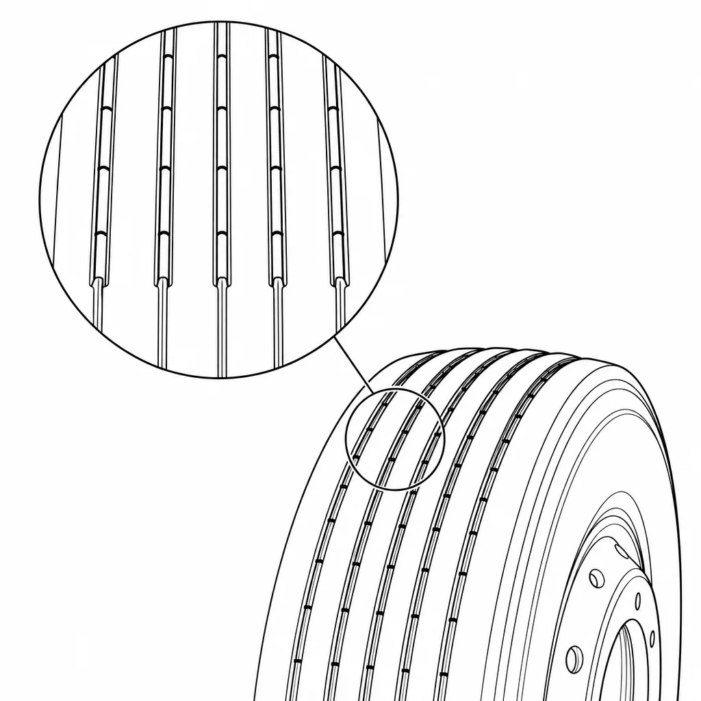 Schéma illustratif : Multiplication des fonds de rainure sur une sculpture à cinq ou six séparations visibles