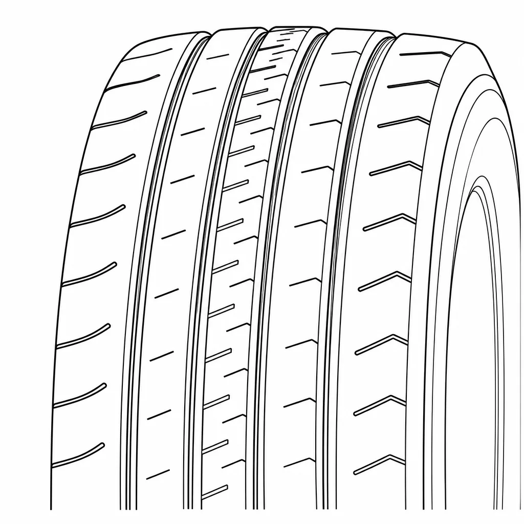 Schéma illustratif : Épaules semi-continues à encoches obliques ouvertes vers les bords
