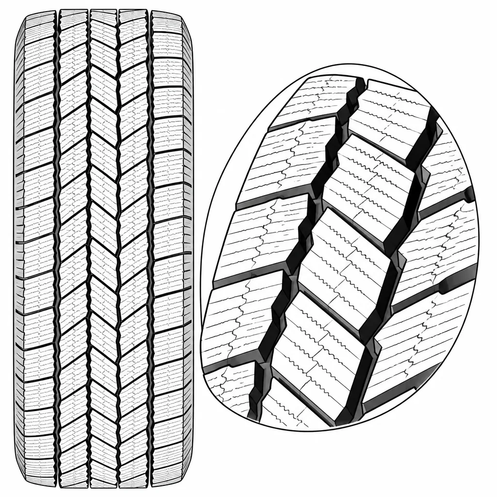 Schéma illustratif : Forte densité de lamelles transversales et obliques