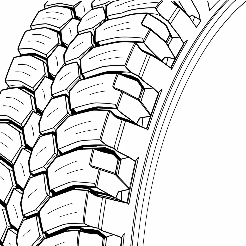 Schéma illustratif : Gros pavés d’épaule séparés par des encoches profondes ouvertes vers l’extérieur