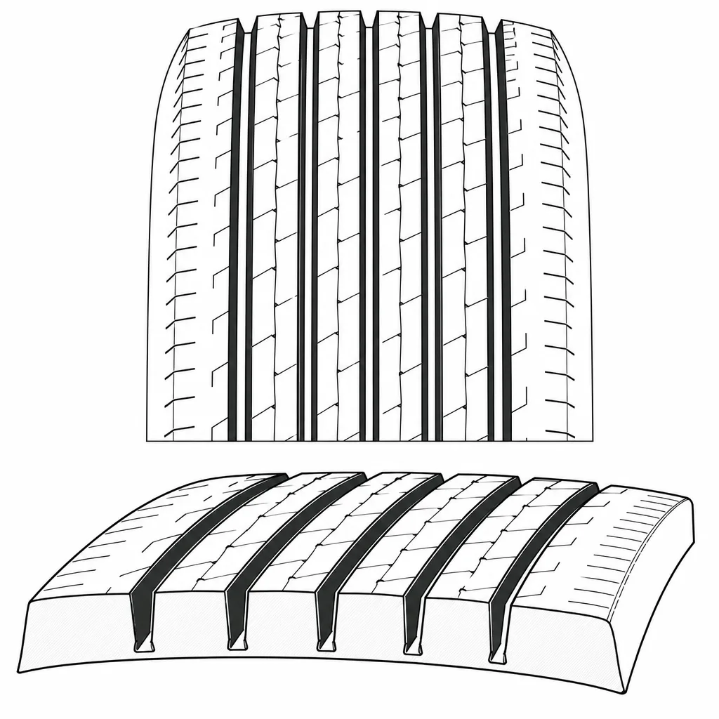 Schéma illustratif : Répartition symétrique des bandes et des vides