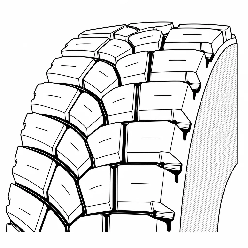Schéma illustratif : Blocs d’épaule massifs séparés par des encoches profondes