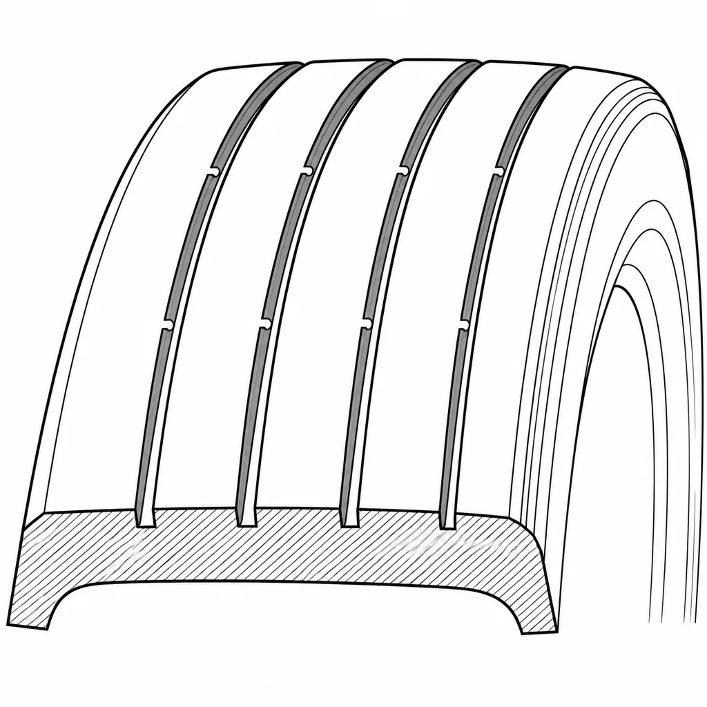 Schéma illustratif : Rapport plein/creux élevé de la couronne