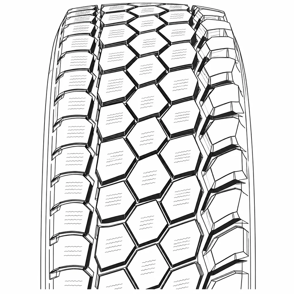 profil tout-terrain asymétrique à blocs polygonaux faiblement lamellisés, épaules ouvertes