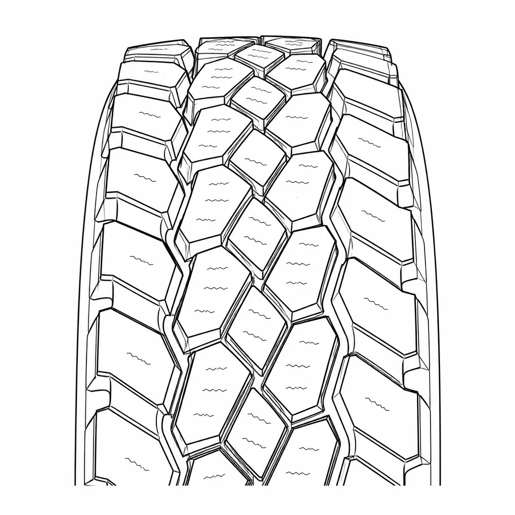 profil tout-terrain directionnel à blocs polygonaux faiblement lamellisés, épaules ouvertes