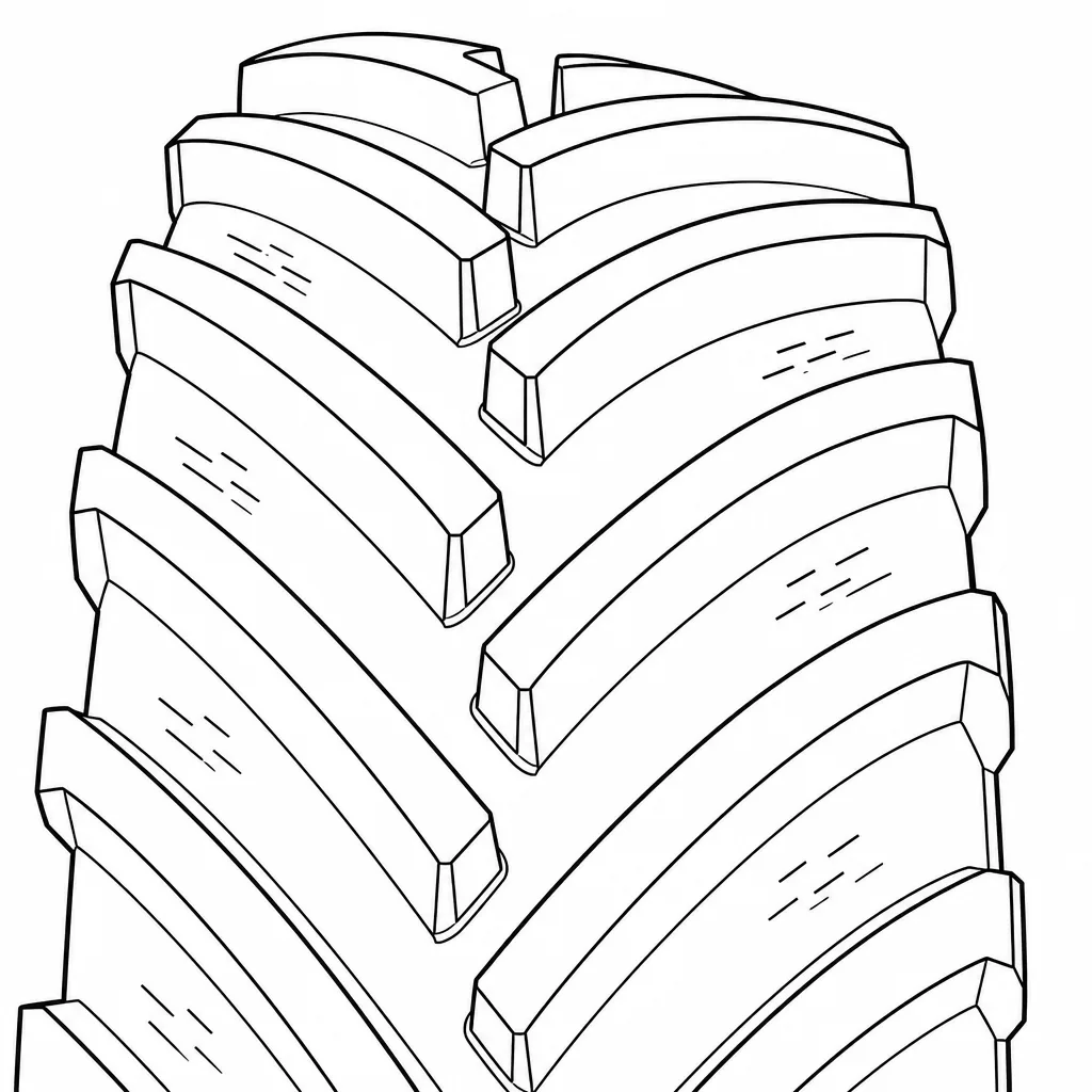 Schéma illustratif : V central sans nervure longitudinale continue