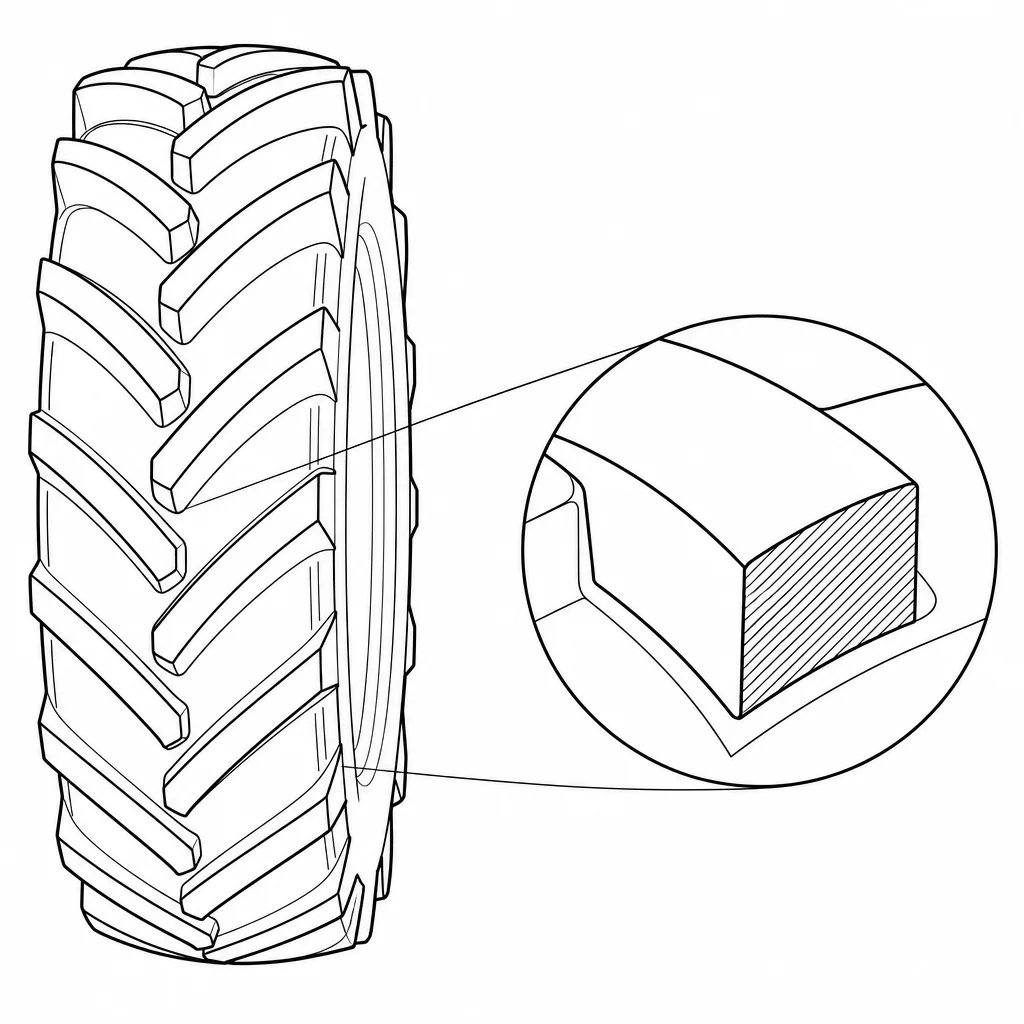 Schéma illustratif : Barrettes non lamellisées à section pleine
